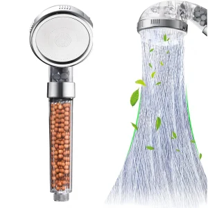 Pommeau de douche filtré ABS, haute pression, économie d’eau, Spray, pomme de douche transparente à main avec perles filtrantes pour salle de bain, 1 pièce Pommeau de douche filtré ABS, haute pression, économie d’eau, Spray, pomme de douche transparente à main avec perles filtrantes pour salle de bain, 1 pièce