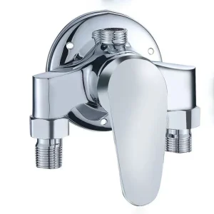 Robinets mélangeurs universels pour bain-douche, Valve chromée montée sur le pont, mitigeur chaud et froid de remplacement, accessoires de salle de bains et de douche Robinets mélangeurs universels pour bain-douche, Valve chromée montée sur le pont, mitigeur chaud et froid de remplacement, accessoires de salle de bains et de douche