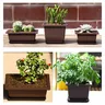 Pots de fleurs rectangulaires Imitation argile violette… – vue 2