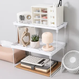 Organisateur de placard à domicile, étagère de rangement pour support de cuisine, gain de place, organisateur de maquillage, garde-robe, étagères décoratives, supports d&rsquo;armoire