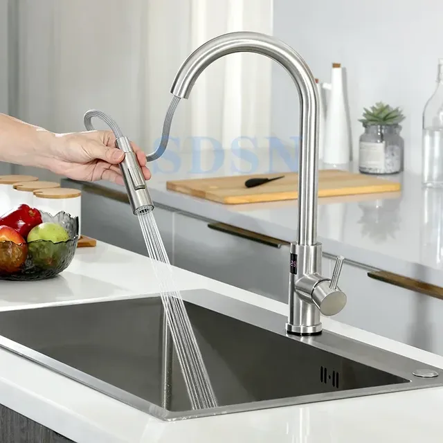 Évier de cuisine tactile numérique en acier inoxydable – vue 2