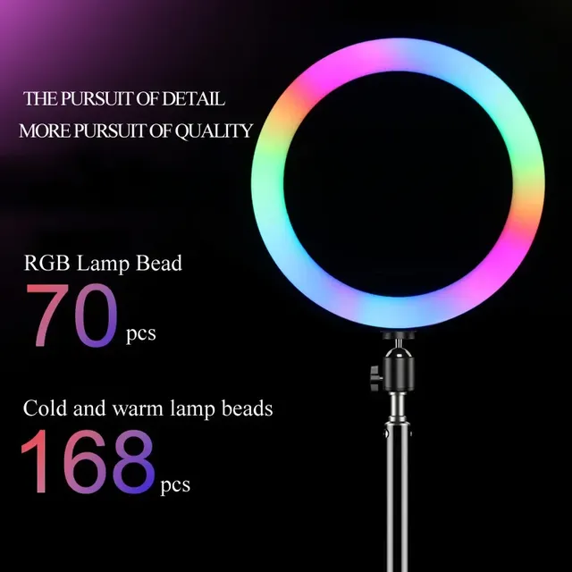 Anneau lumineux RGB rond avec télécommande pour Smartphone – vue 5