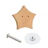 Lot vingt boutons meuble bois hêtre naturel formes… – vue 3