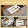 Organisateur couverts tiroir rose plastique rigide… – vue 3