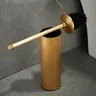 Porte-brosse de toilette en Bronze Antique