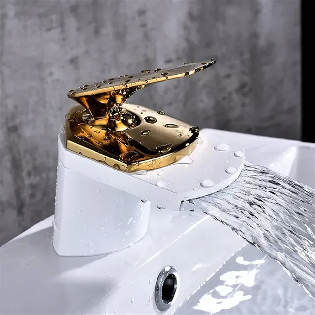 Robinet de lavabo en or Rose – vue 3