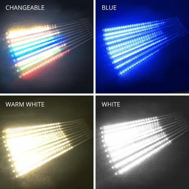 LED pluie de météores lumières étanche chute de pluie… – vue 5