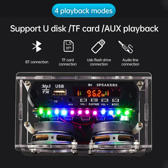 BRICOLAGE Bluetooth Haut-Parleur Kit avec FM Radio… – vue 3