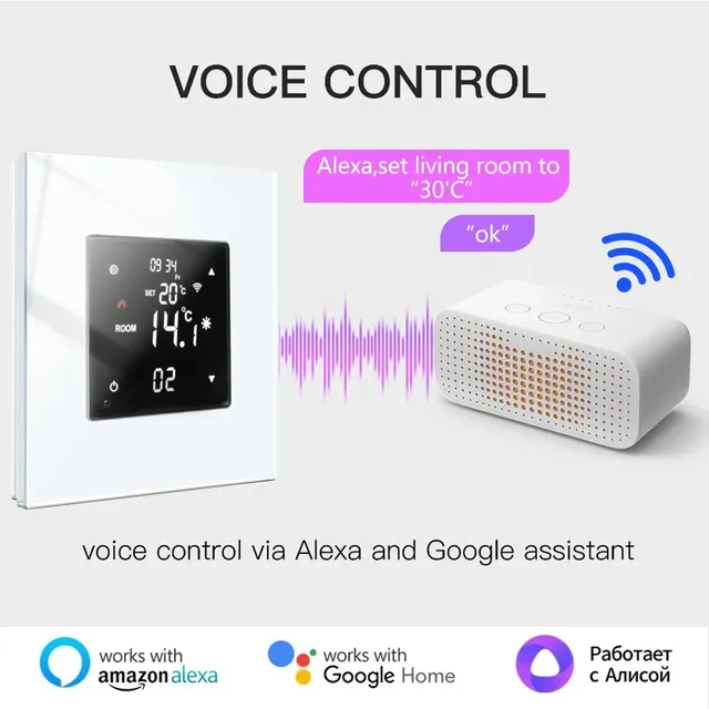 Écran tactile LCD intelligent WiFi avec interrupteur – vue 3