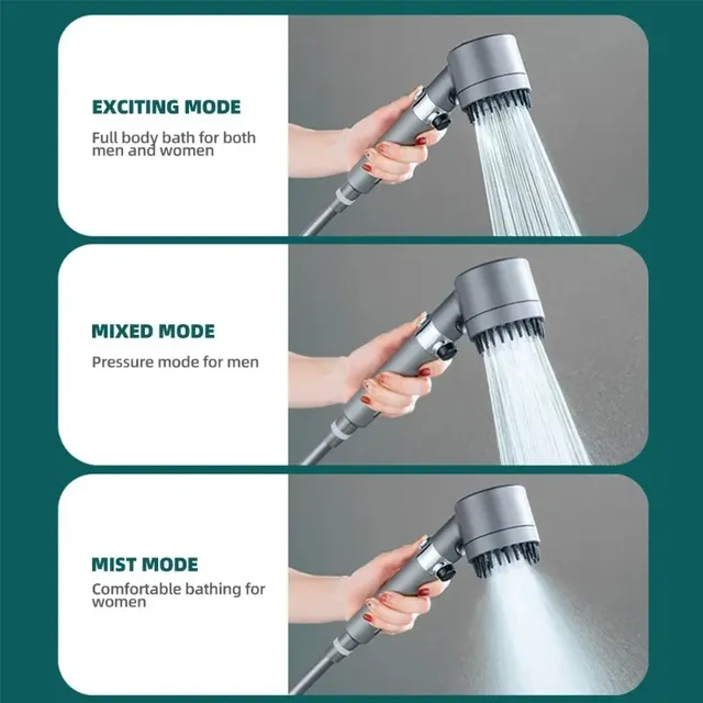 Pommeau de douche haute pression avec filtre à brosse de… – vue 4