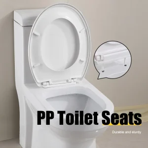 Siège de toilette en forme de V, couvercle silencieux à fermeture lente, épais et Durable pour adultes et enfants, accessoires de salle de bain universels Siège de toilette en forme de V, couvercle silencieux à fermeture lente, épais et Durable pour adultes et enfants, accessoires de salle de bain universels
