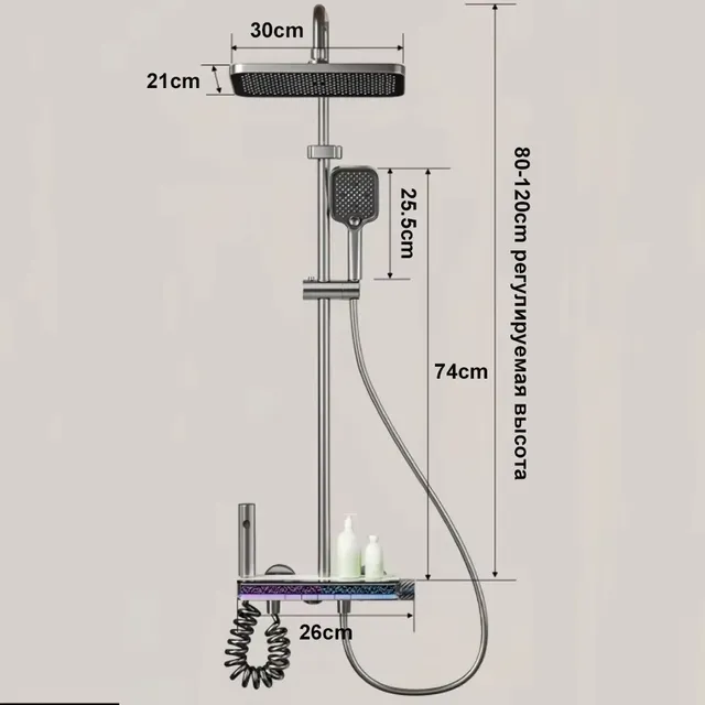 Système de douche – vue 5