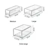 Organisateur réfrigérateur empilable transparent tiroirs… – vue 6