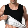 Gilet sauna homme sans manches coupe ajustée noir… – vue 4