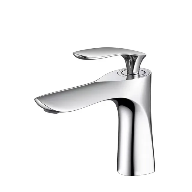 Robinet de lavabo en feuille d'érable dorée – vue 6