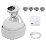 Ohio eur de tête pour massage profond, masseur de cuir chevelu électrique, outil de massage étanche, favorise la croissance des cheveux, déterminer, livres