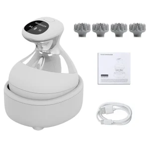 Ohio eur de tête pour massage profond, masseur de cuir chevelu électrique, outil de massage étanche, favorise la croissance des cheveux, déterminer, livres Ohio eur de tête pour massage profond, masseur de cuir chevelu électrique, outil de massage étanche, favorise la croissance des cheveux, déterminer, livres