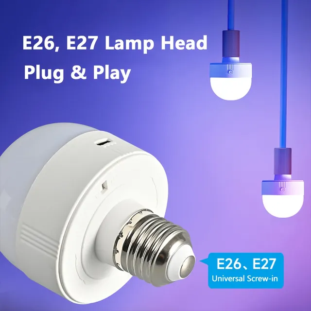 Ampoule RGB avec chargeur USB – vue 3