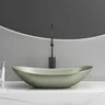 Vasque posée ovale bateau céramique mate gris anthracite… – vue 3
