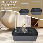 Baignoire automatique pour perroquets et oiseaux, baignoire à circulation d&rsquo;eau pour animaux de compagnie, USB, grande baignoire électrique pour oiseaux, fontaine de douche, fournitures pour animaux de compagnie