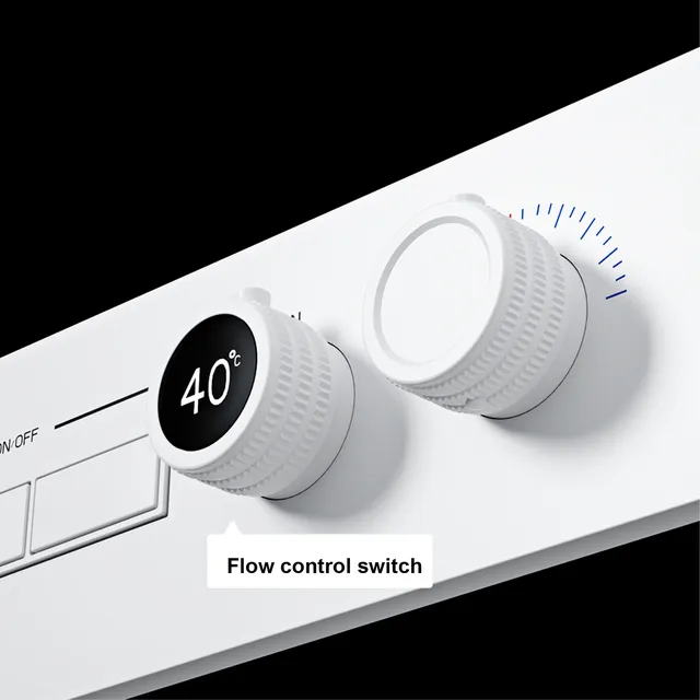 Système de douche thermostatique en laiton gris pistolet… – vue 5
