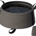 Seau pliant, récipient d&rsquo;eau, bassin pliant étanche de 8,5 l, baignoire utilitaire peu encombrante pour le jardinage, le Camping