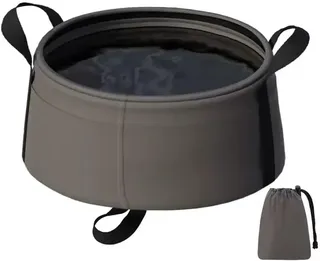 Seau pliable étanche huit litres léger compact portable poignée…