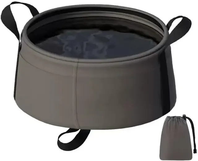Seau pliable étanche huit litres léger compact portable…