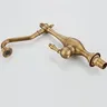 Robinet de cuisine en laiton antique – vue 4