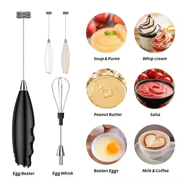 Version batterie Mini batteur à oeufs Portable mélangeur… – vue 2