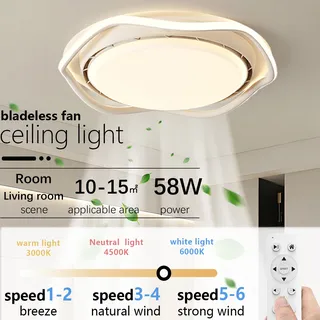 2025 Nouvelle lampe de ventilateur de plafond LED silencieuse et…