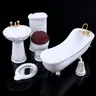 Fournitures de salle de bains miniatures en porcelaine… – vue 1