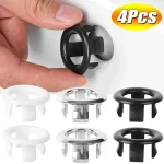 Couvercle de trop-plein rond pour trou d&rsquo;évier, anneaux de trop-plein creux de cuisine, garniture de ark HOWash, bouchon d&rsquo;insertion de vidange de bain, accessoires, 4 pièces, 1 pièce