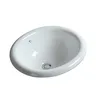 Lavabo céramique vitrifié blanc rond encastrable design… – vue 5