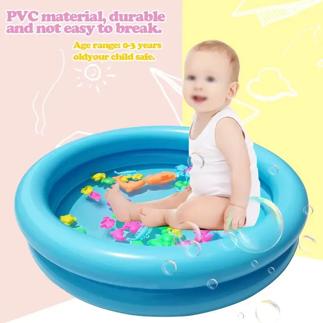 Piscine gonflable pvc toutpetits rond trois anneaux… – vue 3