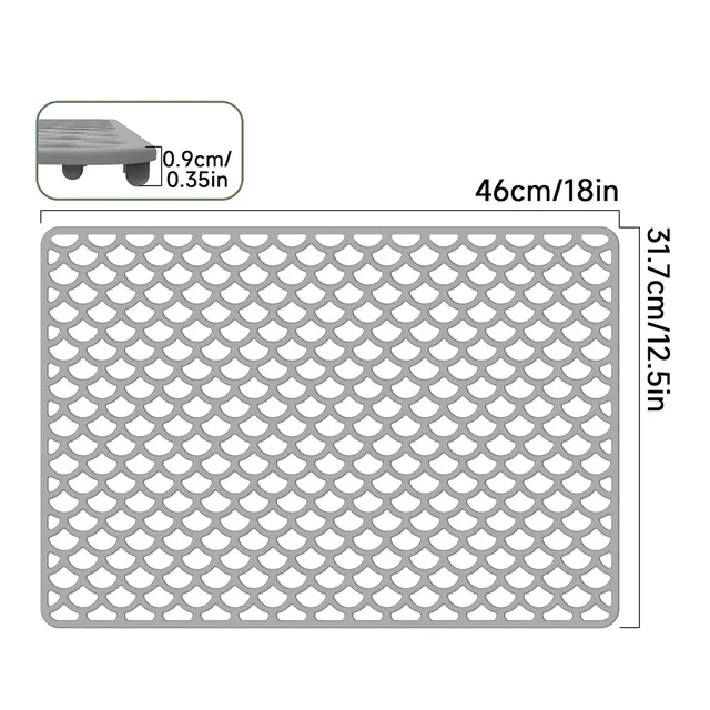 Le tapis d'évier en silicone à réduction de bruit pour… – vue 4