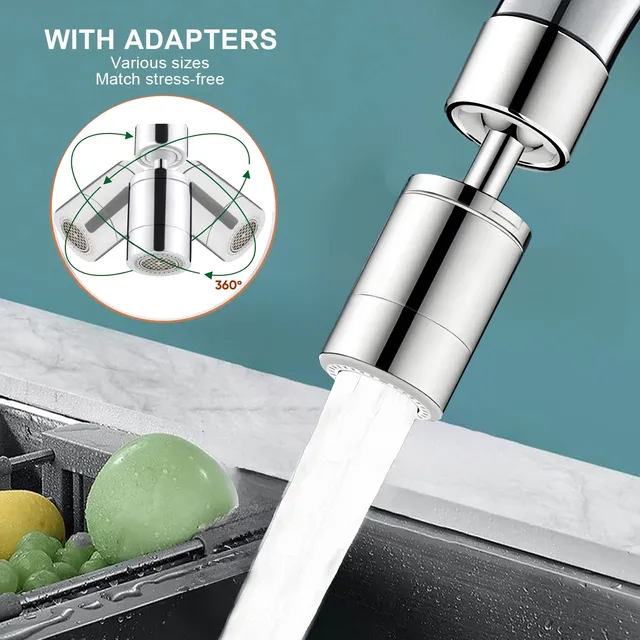 Rotary à 360 ° Robinet de cuisine Filtre à tête de… – vue 2