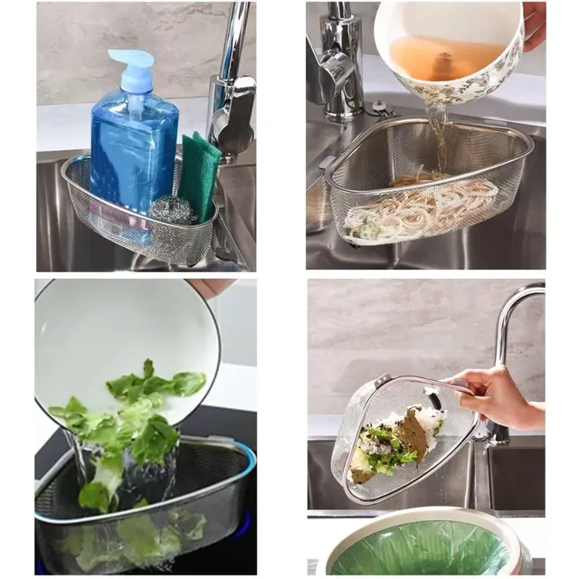Panier de passoire en acier inoxydable pour évier de… – vue 3