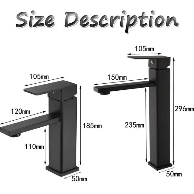 BD-Basin robinet d'évier monté sur le pont noir Chrome… – vue 2