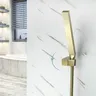 Pommeau de douche à main en laiton doré brossé – vue 3