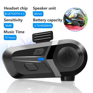 Bluetooth 5.3 casque de Moto sans fil casque mains libres appel…
