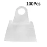 Tabliers jetables en plastique blanc – vue 1