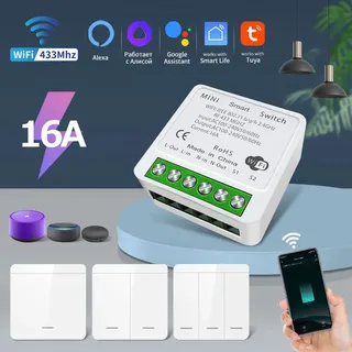 Tuya commutateur WiFi intelligent maison intelligente sans fil RF…