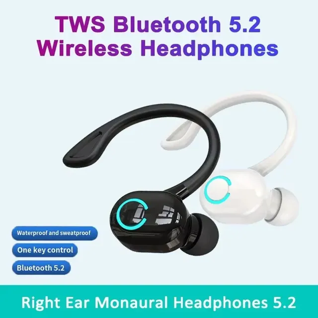 Bluetooth 5.2 crochet d'oreille écouteurs sans fil…