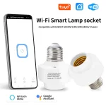 Tuya – prise d&rsquo;ampoule intelligente WiFi E26 E27, contrôle de la vie, minuterie, interrupteur, appareils pour maison intelligente, compatibles avec Alexa et Google Home