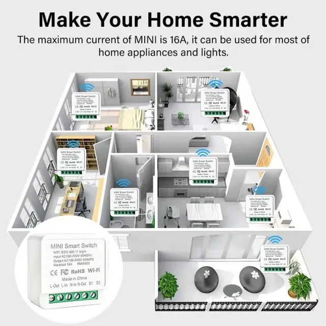 Commutateur intelligent WiFi 16A/20A – vue 3