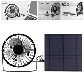 Ventilateur portatif ventilateur alimenté par panneau solaire 5W Mini…