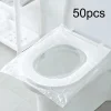 Coussin de siège de toilette jetable 50 pièces, housse de siège de toilette domestique imperméable et anti-saleté, housse de toilette pour affaires et voyages Coussin de siège de toilette jetable 50 pièces, housse de siège de toilette domestique imperméable et anti-saleté, housse de toilette pour affaires et voyages