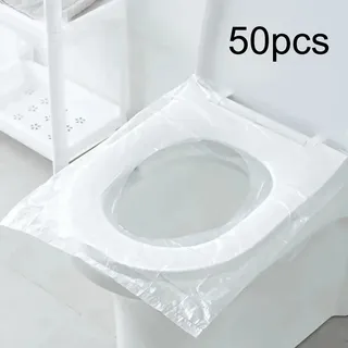 Coussin de siège de toilette jetable 50 pièces