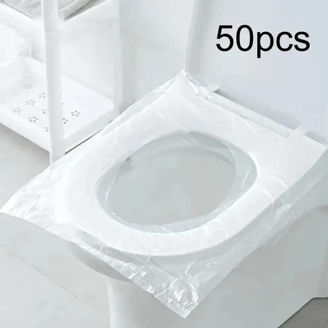 Coussin de siège de toilette jetable 50 pièces